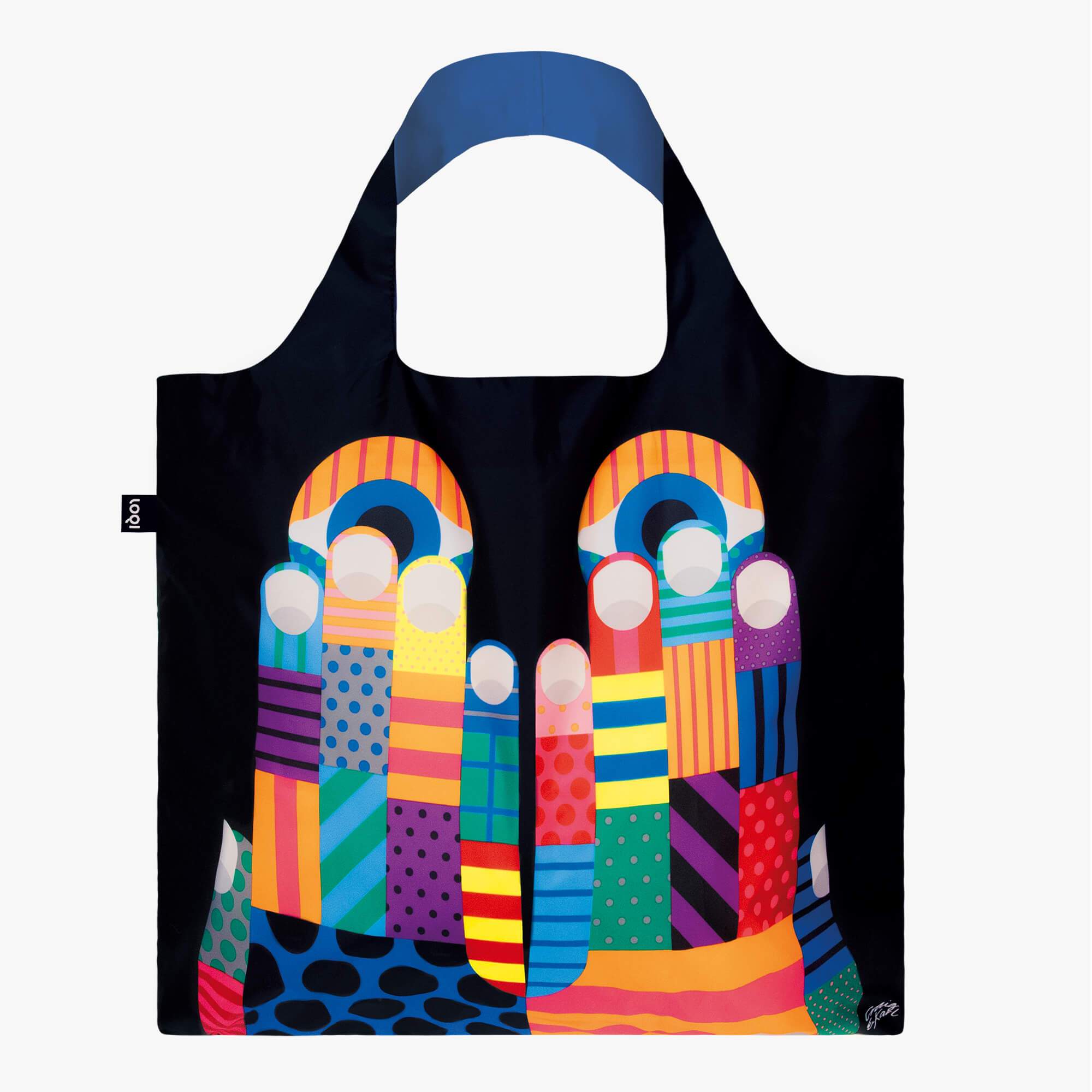 LOQI Craig & Karl Don't Look Now Recycled Bag Front