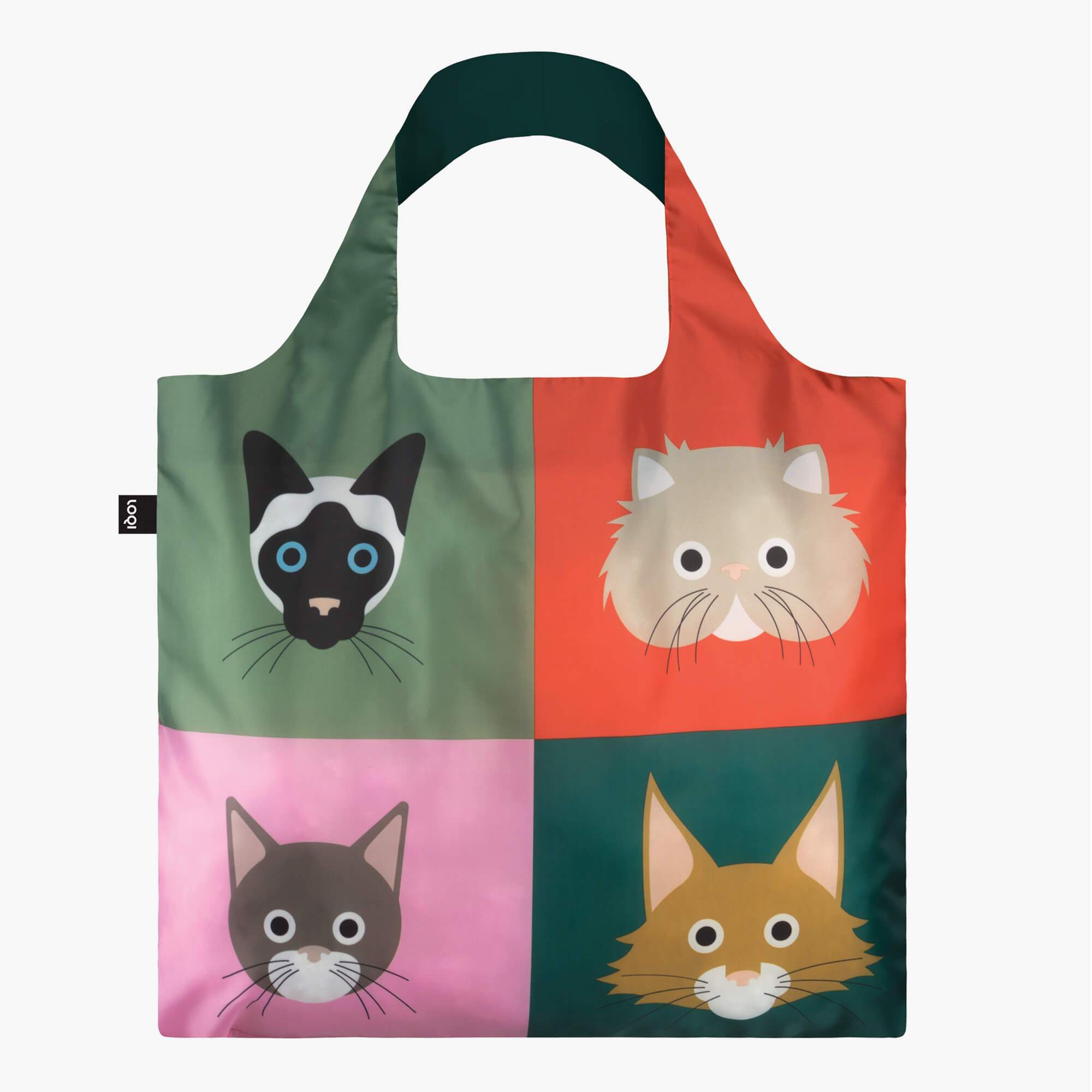 LOQI Stephen Cheetham Cats Bag front