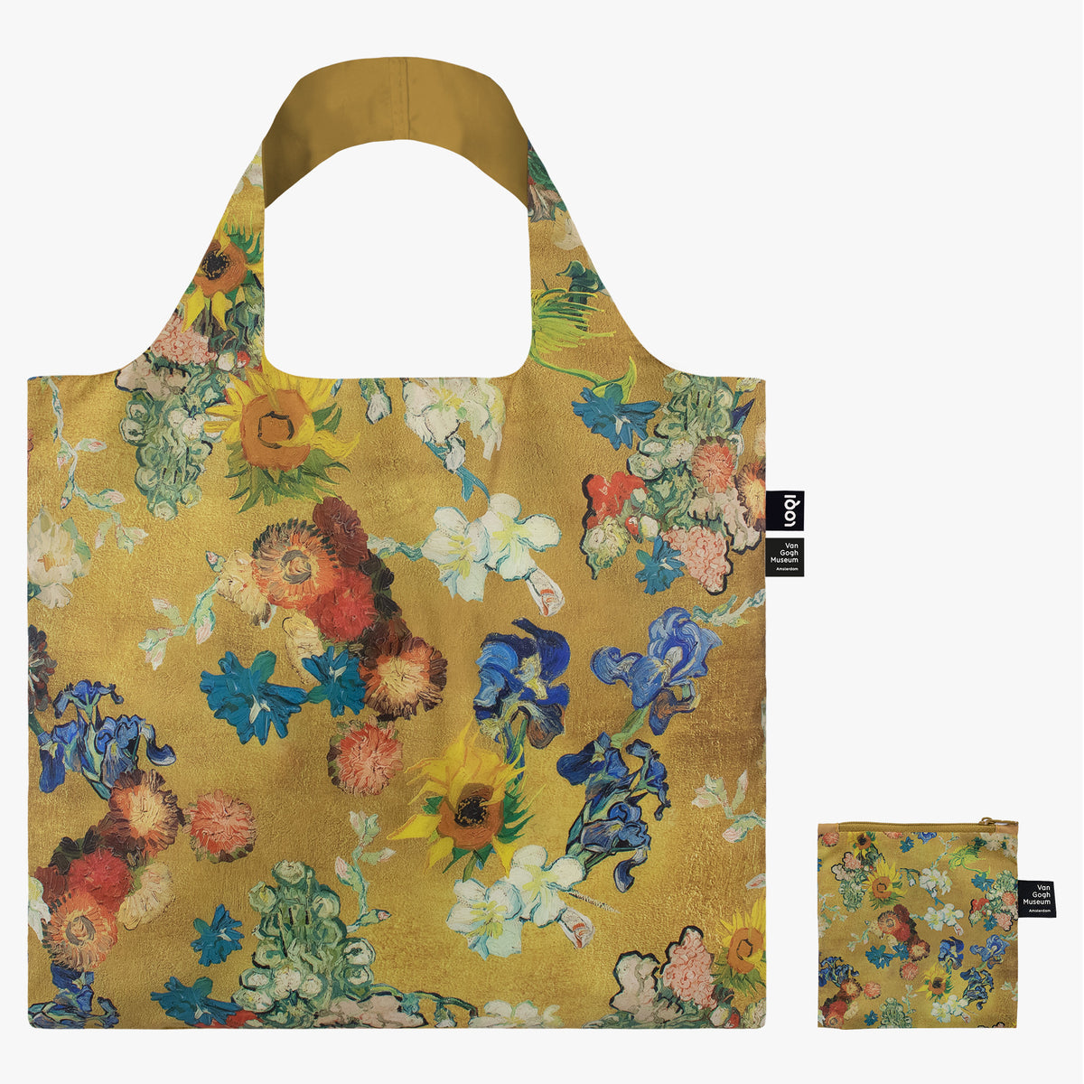 Flower Pattern Gold Bag